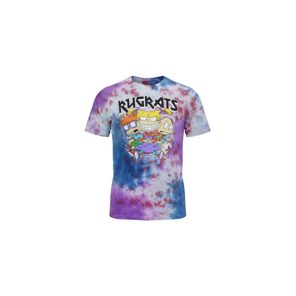 Rue21 Rugrats Graphic Tee Mens M Multi NWT Tie Dye Nickelodeon 90s Cartoon